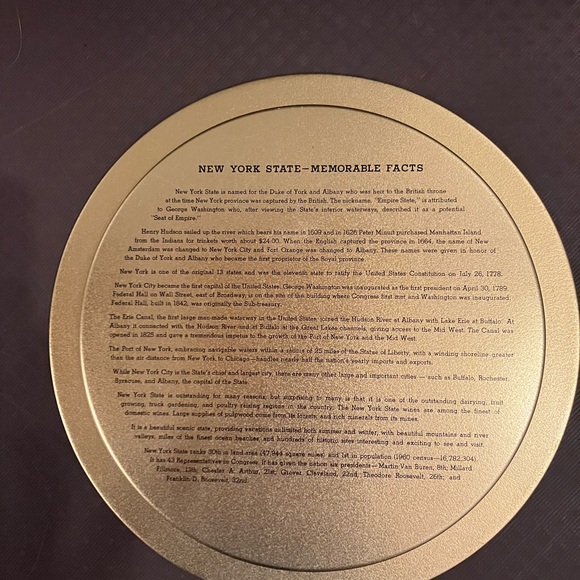 Vintage New York Souvenir Plate - Picture 2 of 2